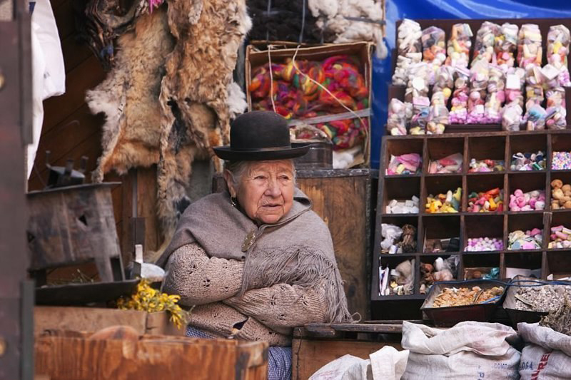 Рынок ведьм в столице Боливии