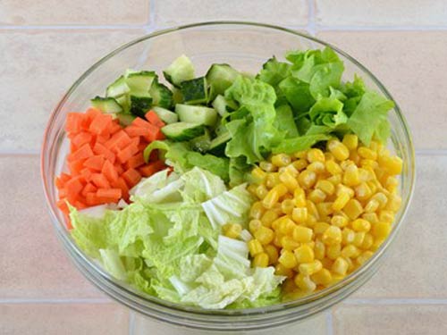 Овощной салат «Цветной»