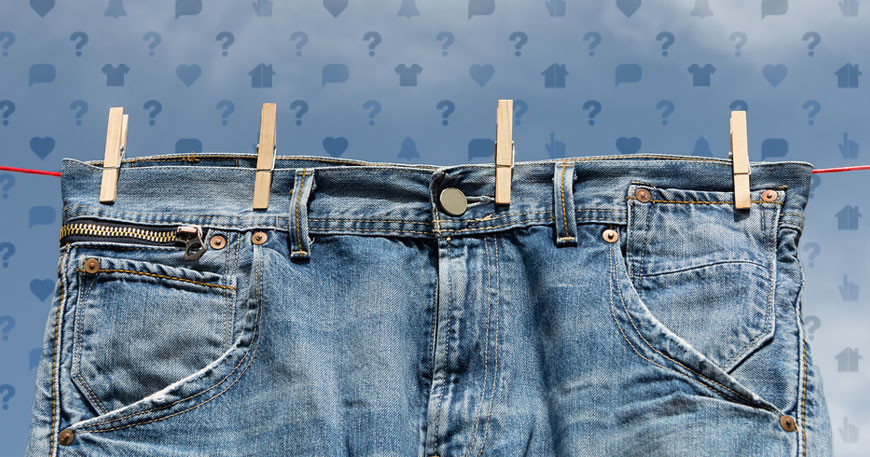 Как быстро высушить джинсы?