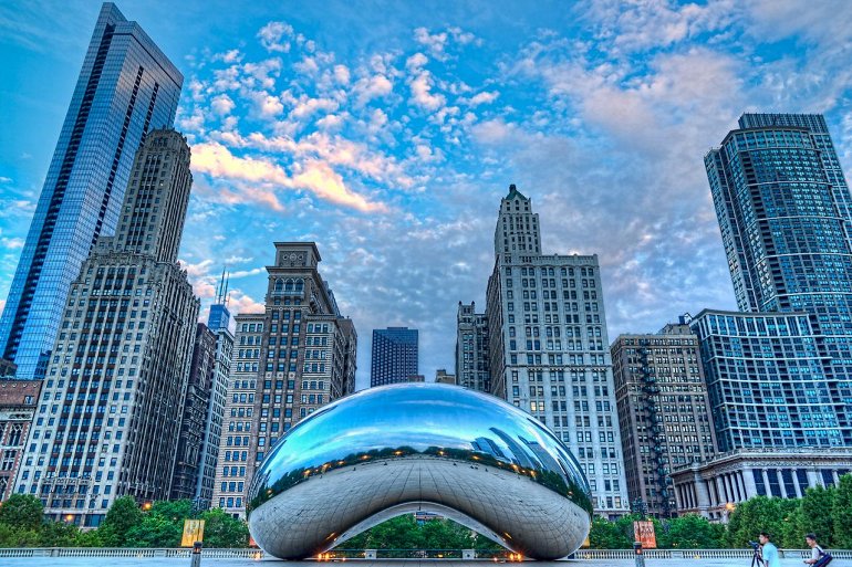 Облачные Ворота Клауд-Гейт. Чикаго