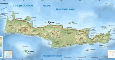 Какое море омывает остров Крит?