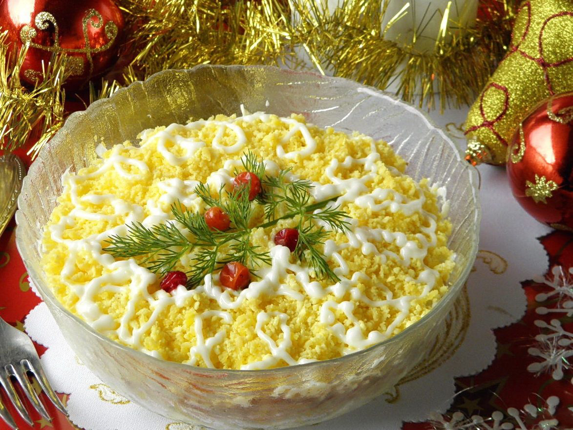 Салат на новый год новый рецепт с фото пошагово