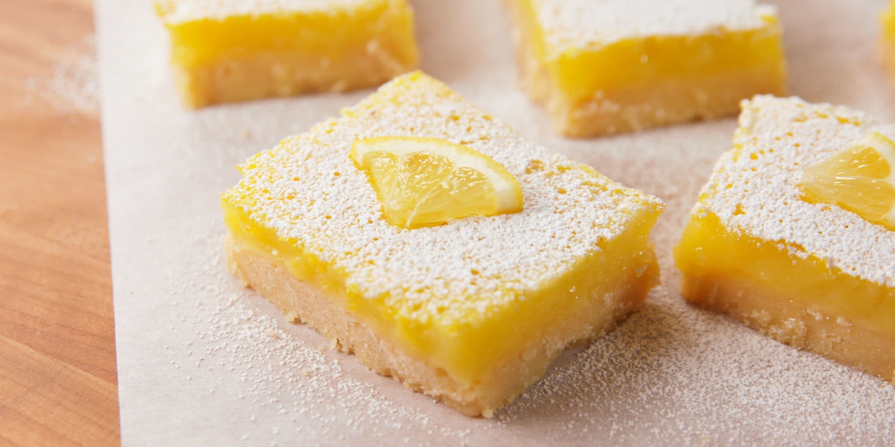 Легкие лимонные пирожные