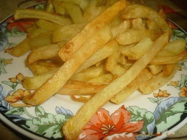 Картофель "фри" (без жира и масла).