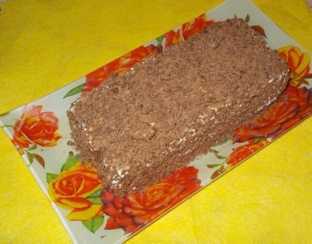 Творожный торт с печеньем