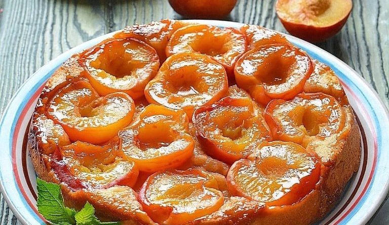 Вкуснейший тарт-татен с персиками