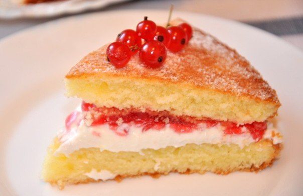Торт "Виктория" или "Викторианский бисквит"