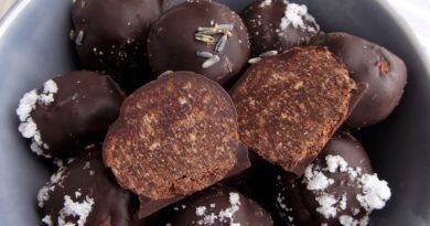 Шоколадно-лавандовые конфеты