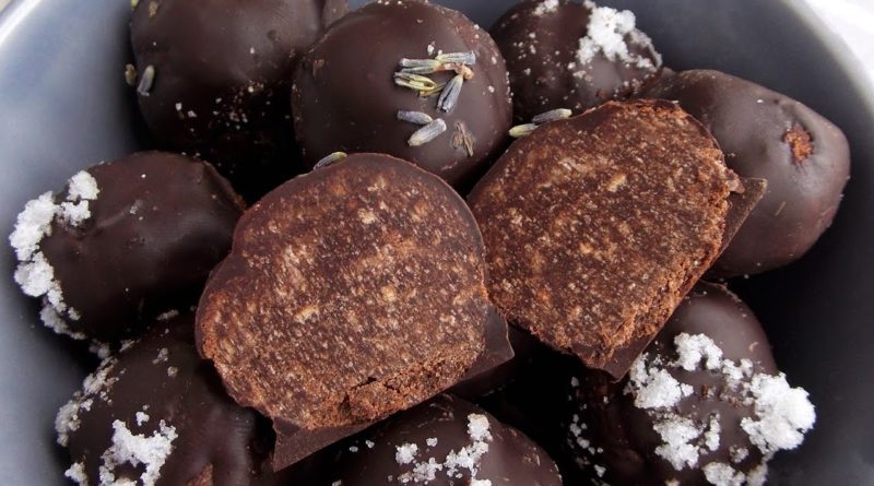 Шоколадно-лавандовые конфеты