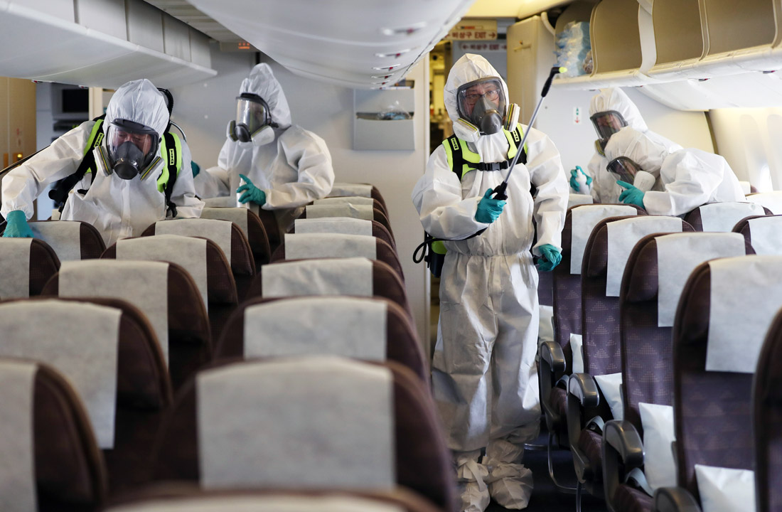 Как будут дезинфицировать самолеты в период эпидемии