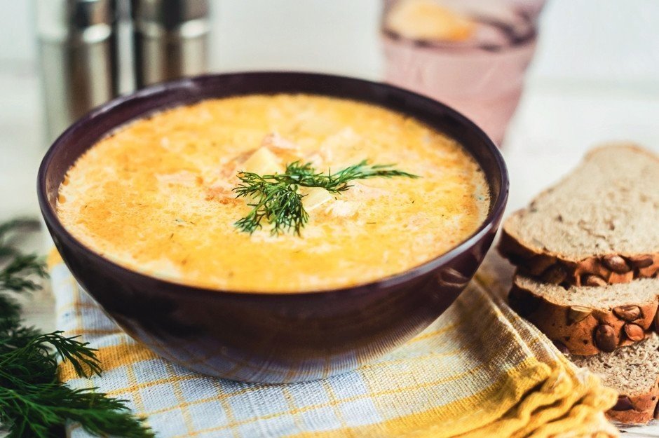 Сливочный суп с семгой — сытно и ооочень вкусно