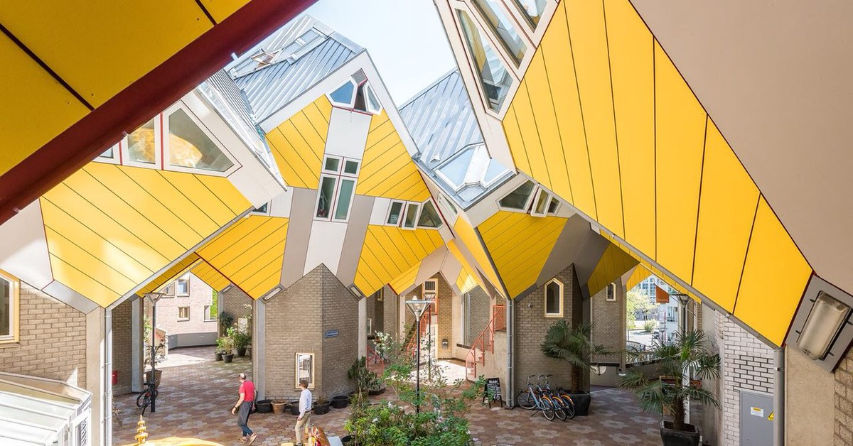 Необычные постройки в Роттердаме. Как живут люди в таких домах