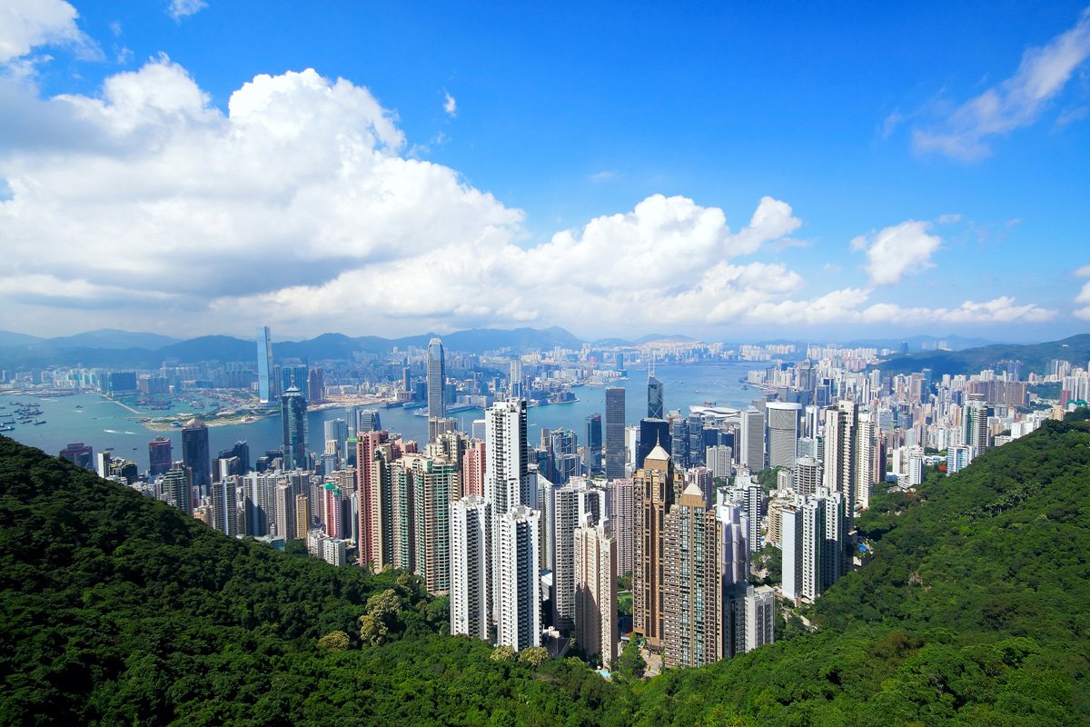 Высота гора в Гонконге