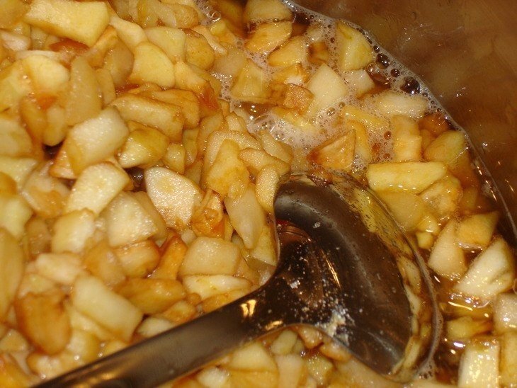 Заготовка из яблок для пирога
