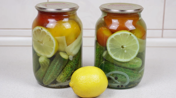 Классное овощное ассорти с лимоном: закрываем на зиму
