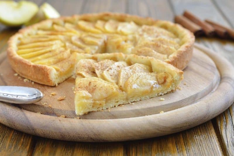 Открытый пирог с яблоками: простой, красивый, вкусный пирог к чаю