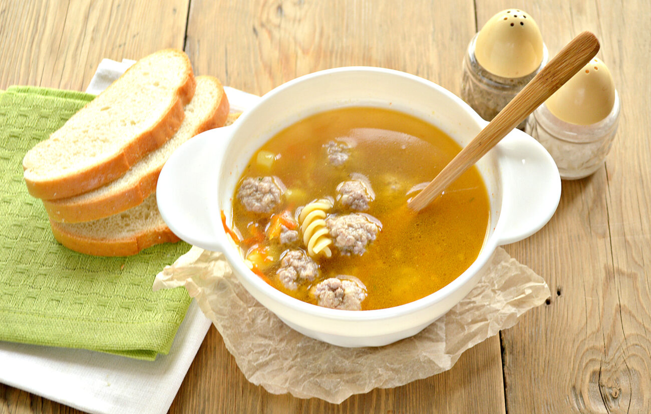 Суп с фрикадельками рецепт классический пошаговый рецепт с фото вермишелью картошкой