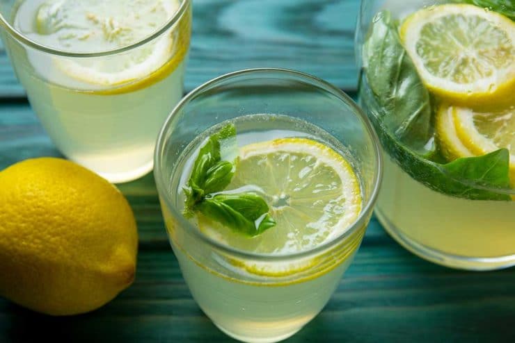 Лимонад с базиликом