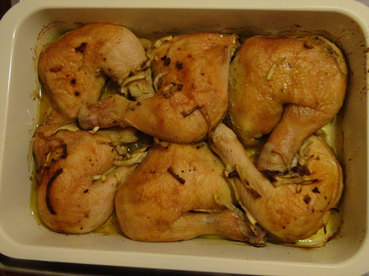 Бедро куриное маринованное. Как понять что бедро курицы готова в духовке.
